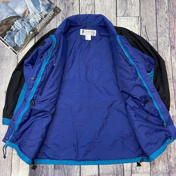 Vintage Columbia Women's Medium Retro Neon Ski Snowboarding Winter Jacket Coat - Picture 6 of 11
